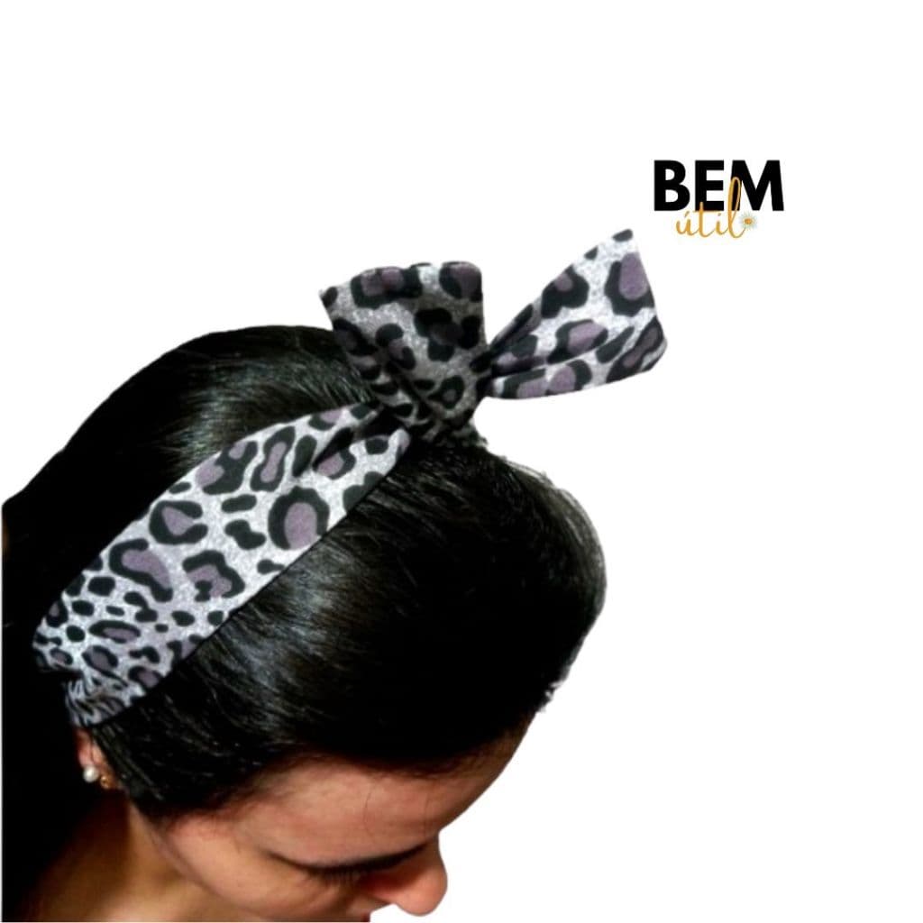 Faixa Tiara Lenço de Cabelo Aramada