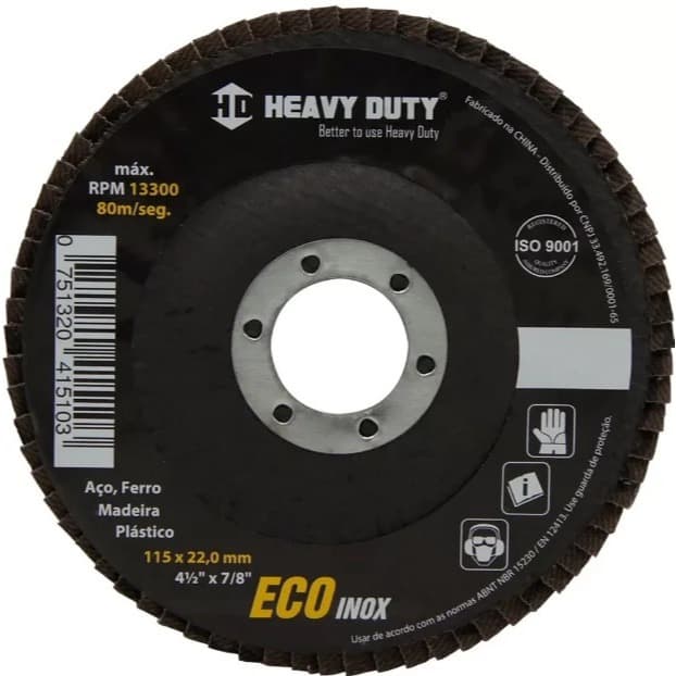 kit 5/10/15/20 Disco Flap Heavy Duty Grao 80