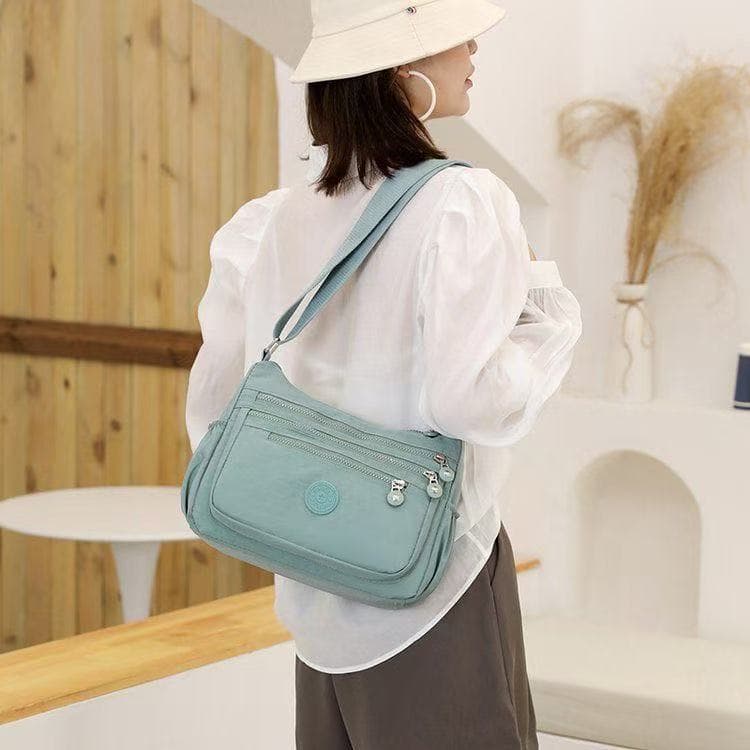 Bolsa De Ombro Feminina Moderna Com Vários Bolsos , Crossbody Casual Zíper Elegante