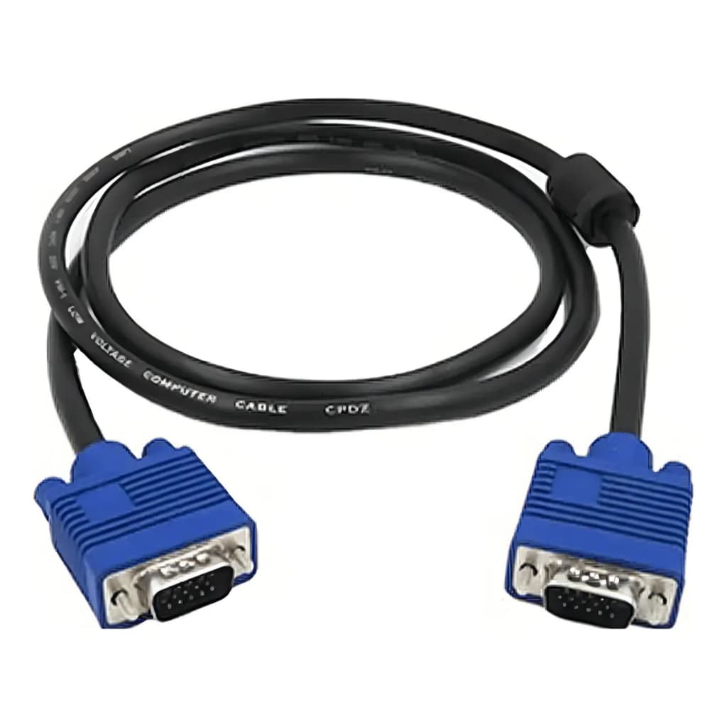 CABO PARA MONITOR TELÃO PROJETOS VGA 1.8 METROS VGA HD15 M X HD15 M