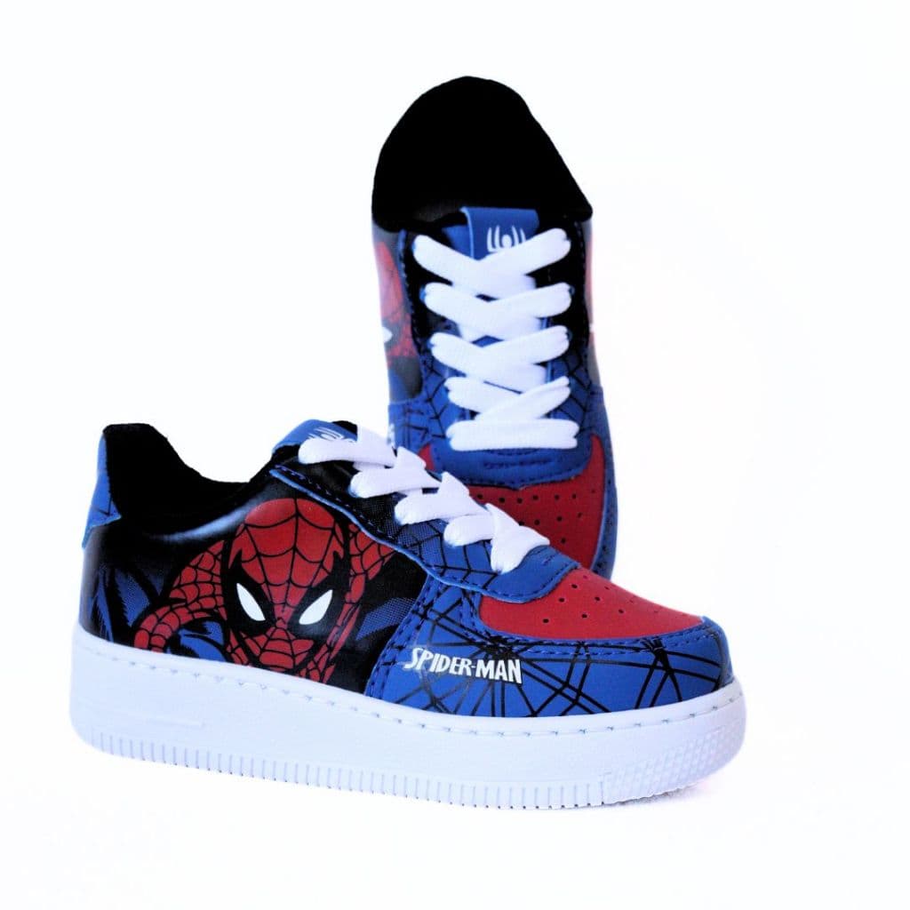 TENIS INFANTIL HOMEM ARANHA LINDOS CORES VIVAS CONFORTAVEL DO 26 AO 33