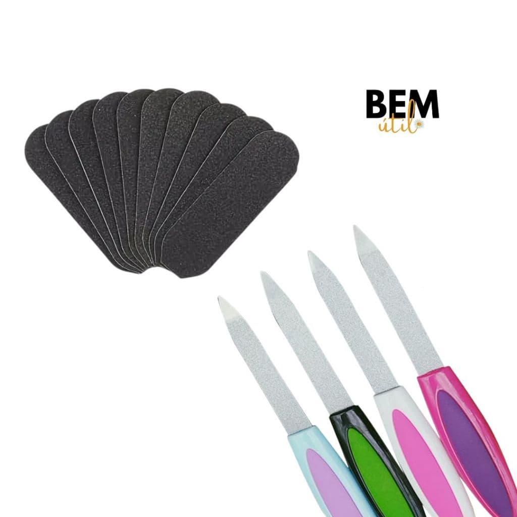 Kit 2 Unidades - Lima de unha lixa manicure nail designer