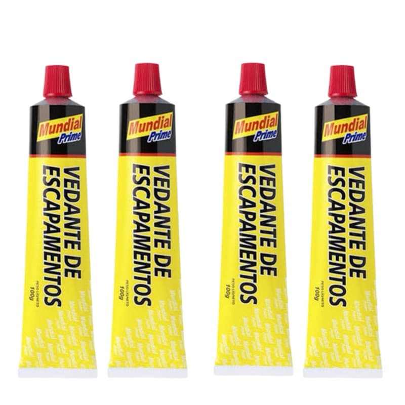 Kit 4 VEDANTE DE ESCAPAMENTO 100g tapa furos de escapamento Carros Motos Caminhões