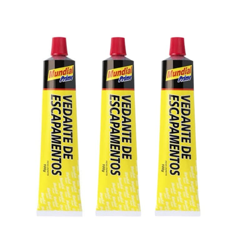KIT 3 Vedante De Escapamento 100g Vedante para furos no Escapamento Carros Motos e Caminhões
