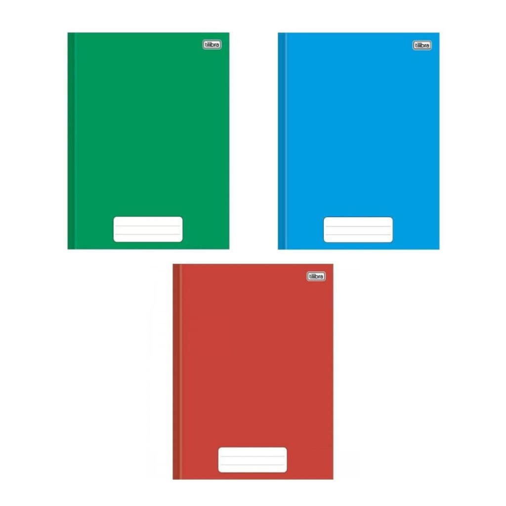 Caderno Brochura Capa Dura 1/4 Pepper 80 Folhas Tilibra