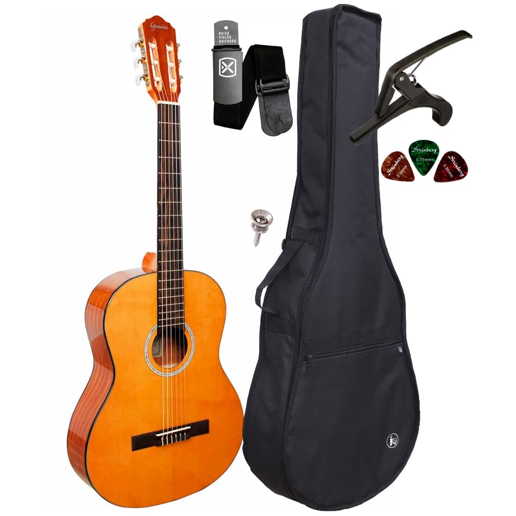 Violão Acústico Nylon Giannini N-17 N + CAPA E ACESSÓRIOS