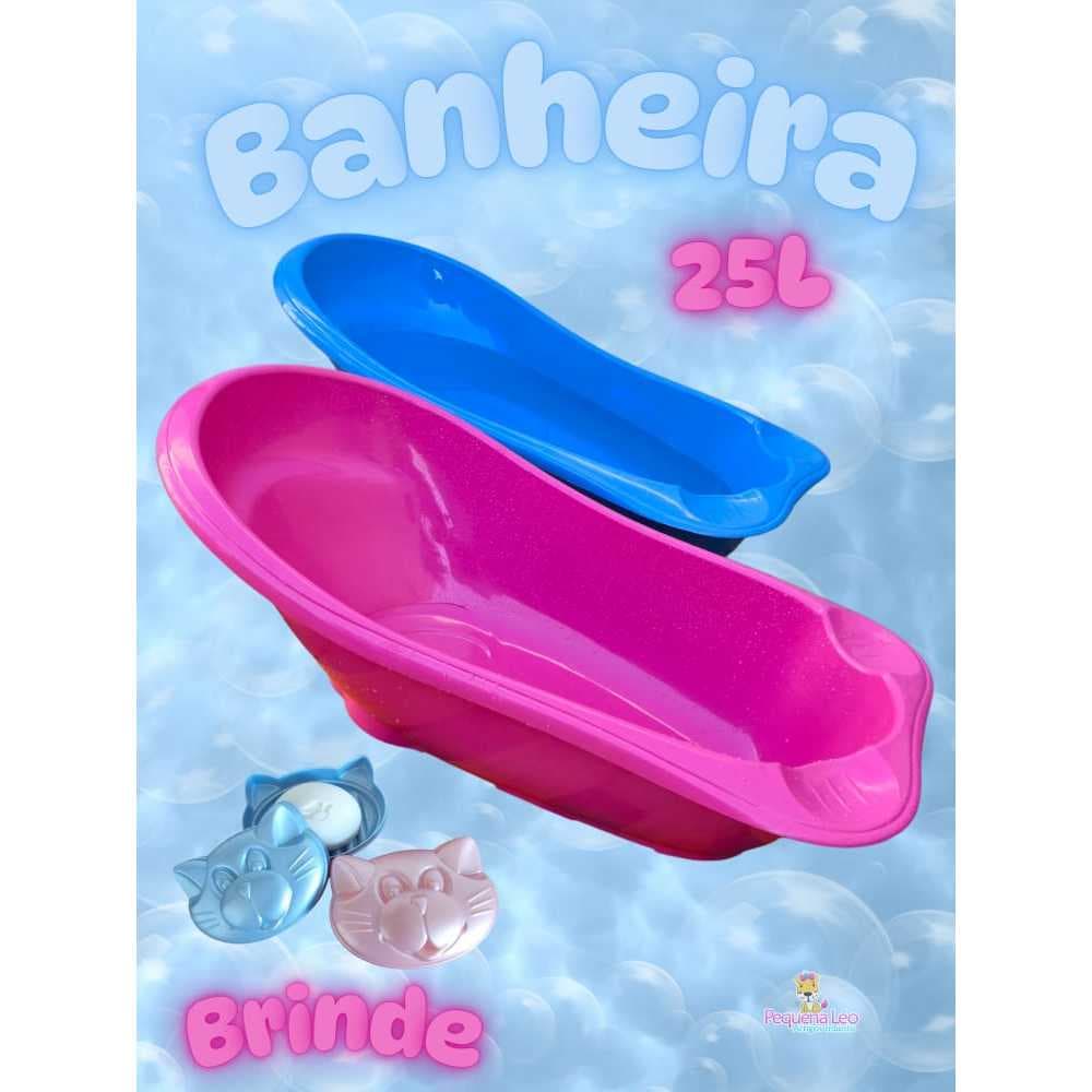 Banheira de bebe 25L GRANDE Resistente Infantil Menina Menino Design Anatômico