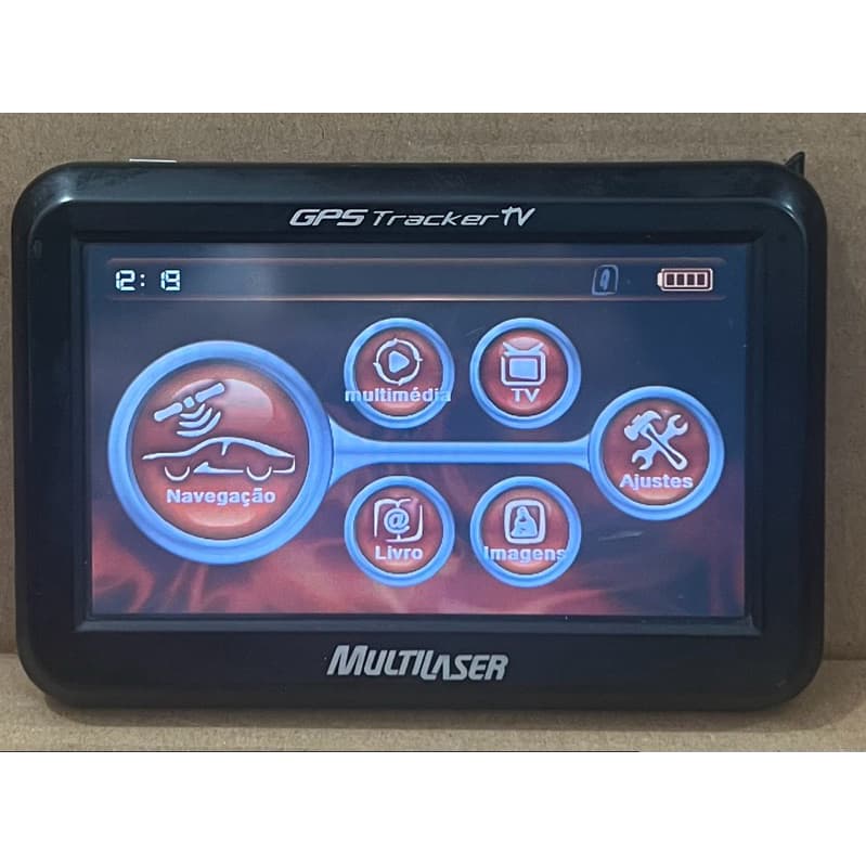 GPS TRACKERTV MULTILASER 4.3 POLEGADAS MAPA AMERICA DO SUL (Usado)