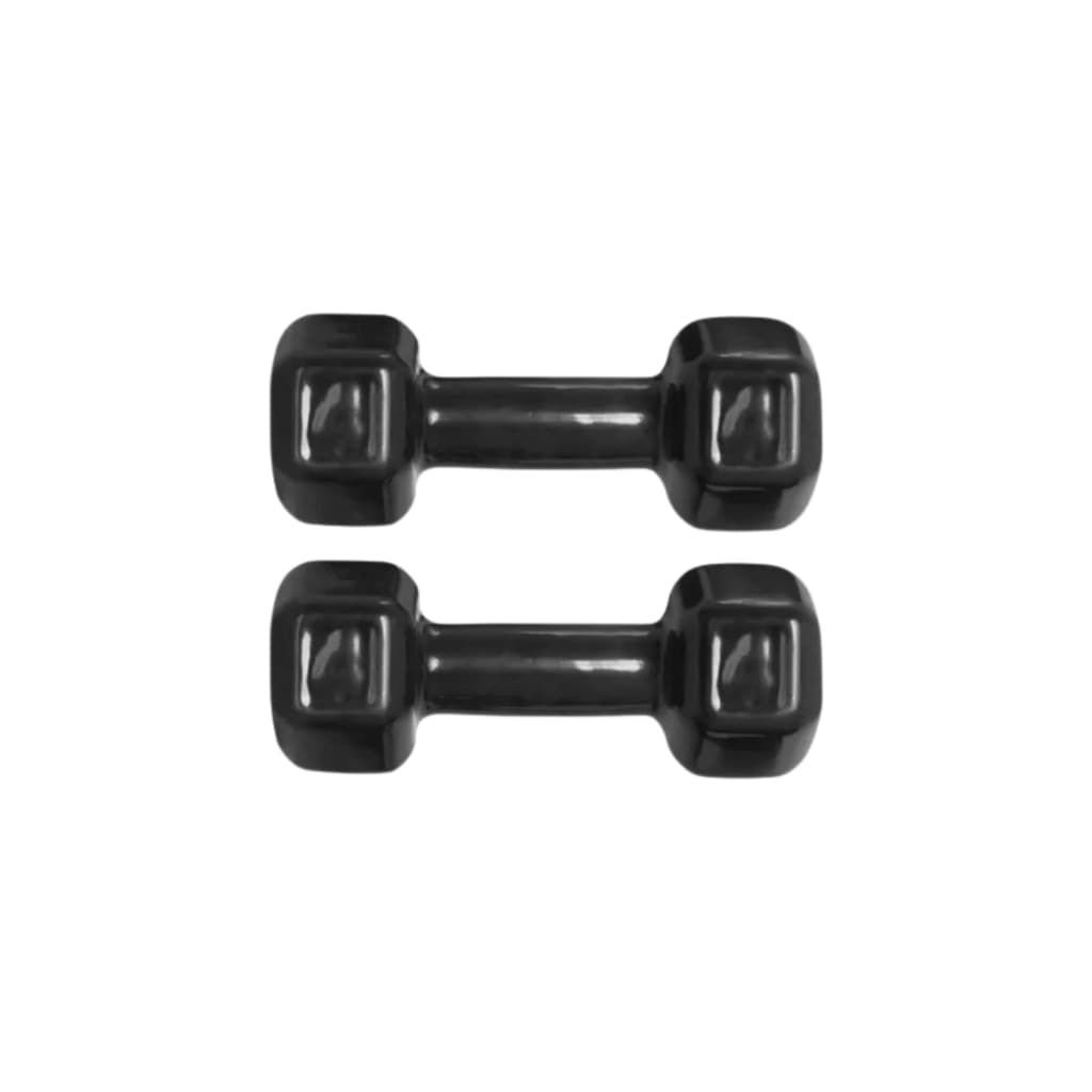 Par Halter Sextavado 4kg Emborrachado Musculação Treino Fitness