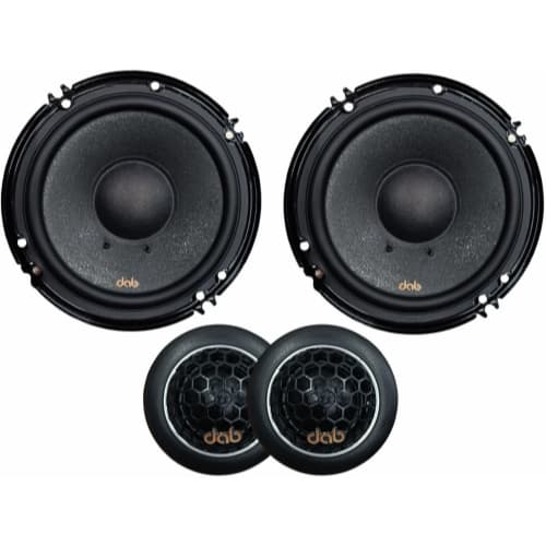 Kit 2 vias dab audio 6 polegadas 200w rms 4 ohms line metal