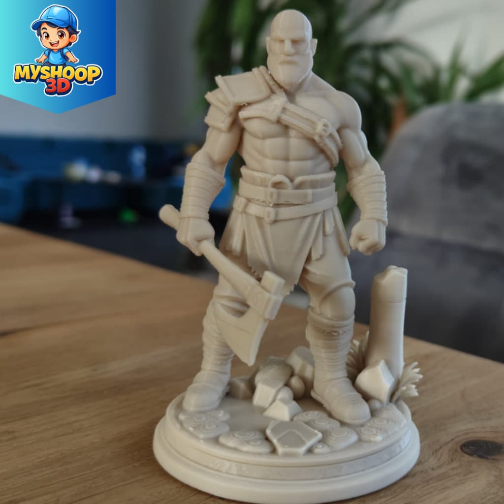 Deus da Guerra Kratos l Item Colecionador l Impressão 3D l 10cm Altura