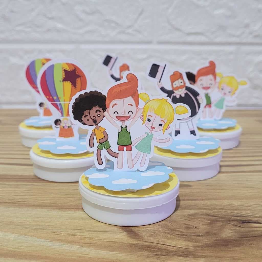 Aplique Latinha Mundo Bita Menino Lembrancinhas Personalizadas e Festa Infantil.