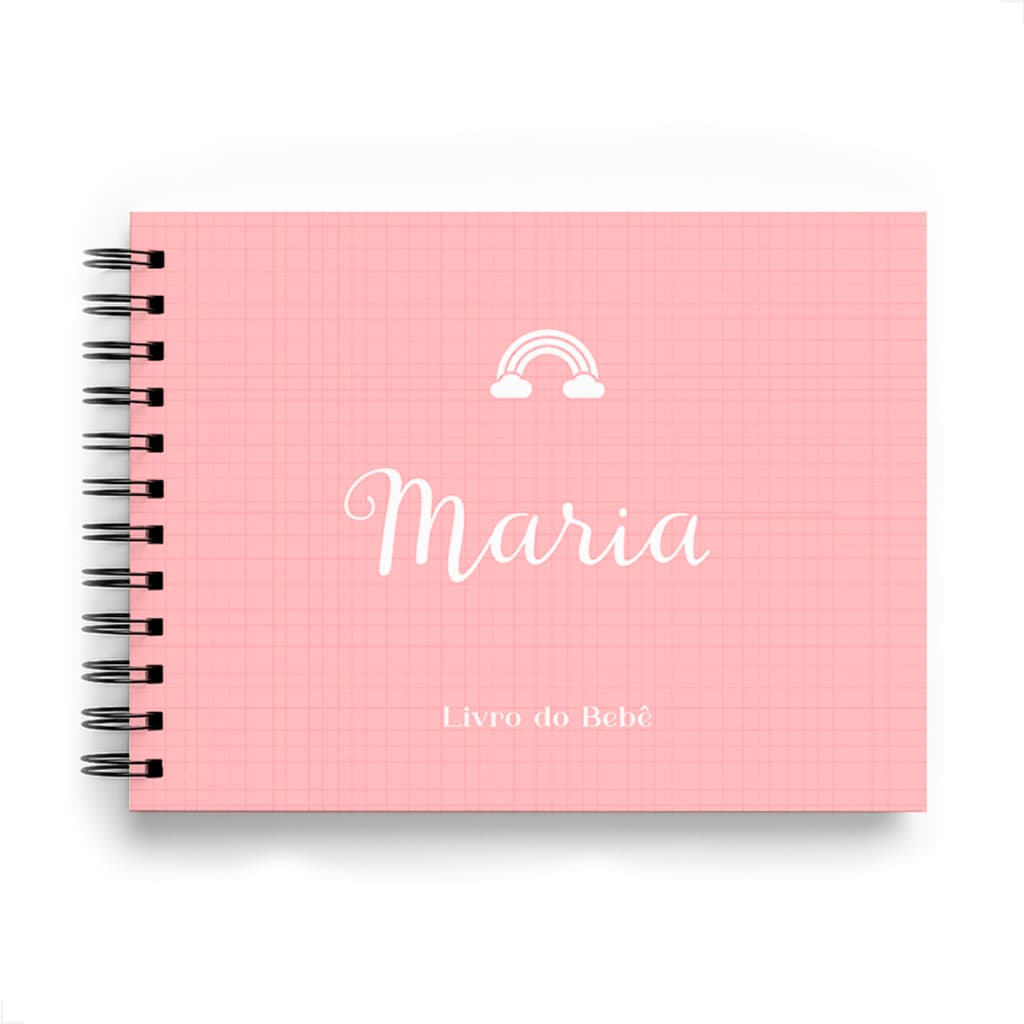 Álbum do Bebê Personalizado com Nome Capa Dura Livro do Bebê Artesanal Fotos e Recordações Presente