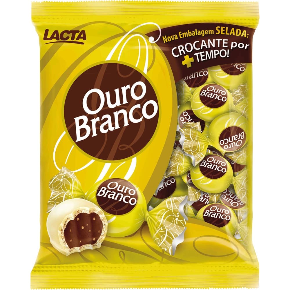 Bombom Lacta Ouro Branco Pacote 1kg