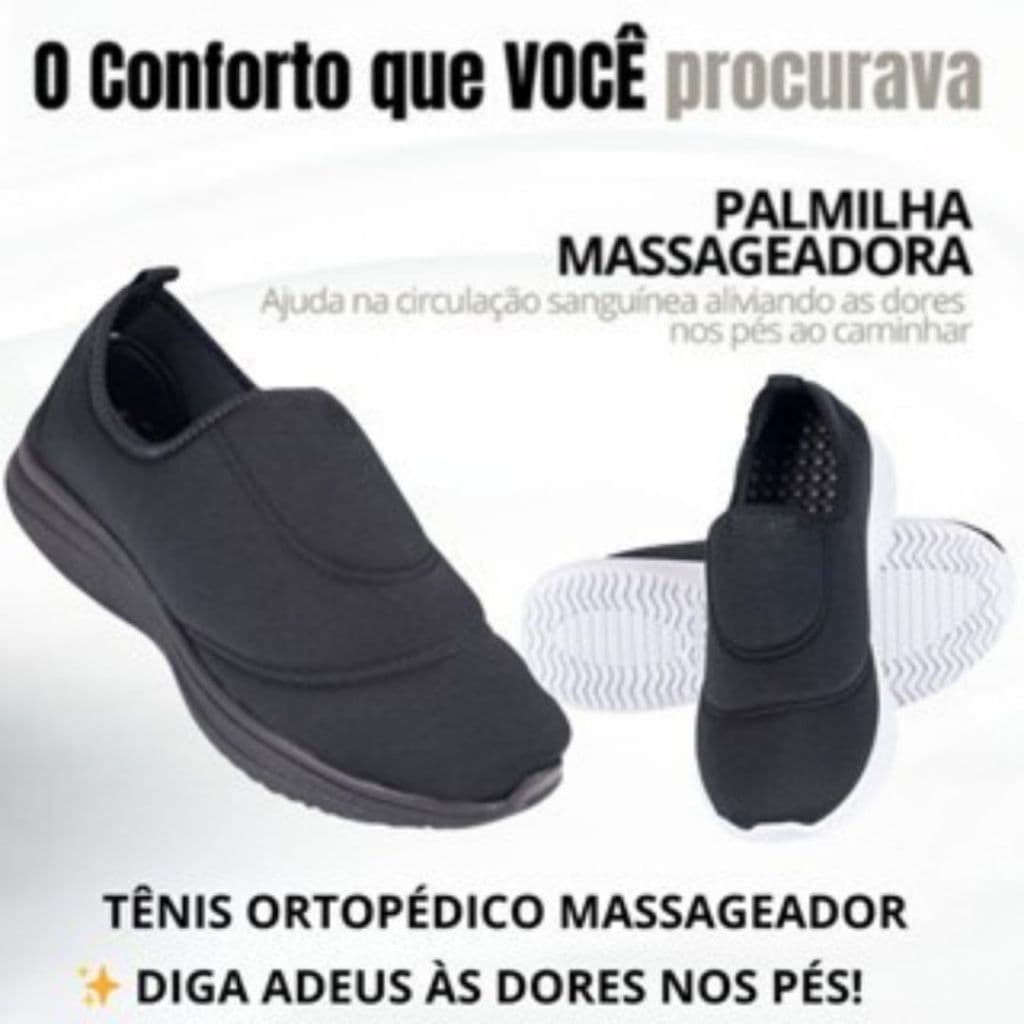 Tênis Ortopédico Feminino Massageador,  Tênis para Esporão Feminino
