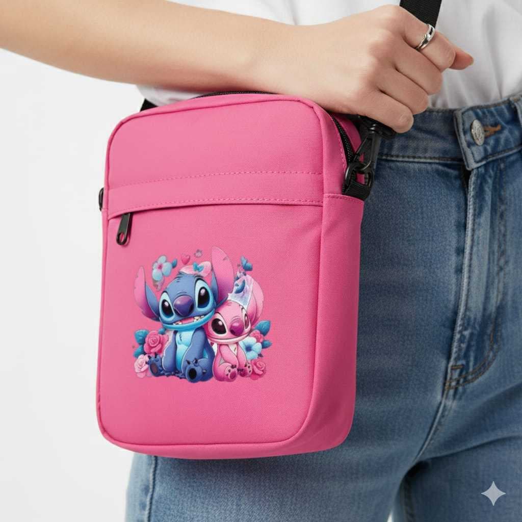 Mini Bag Rosa em Nylon - Estilo e Praticidade no Seu Dia a Dia!