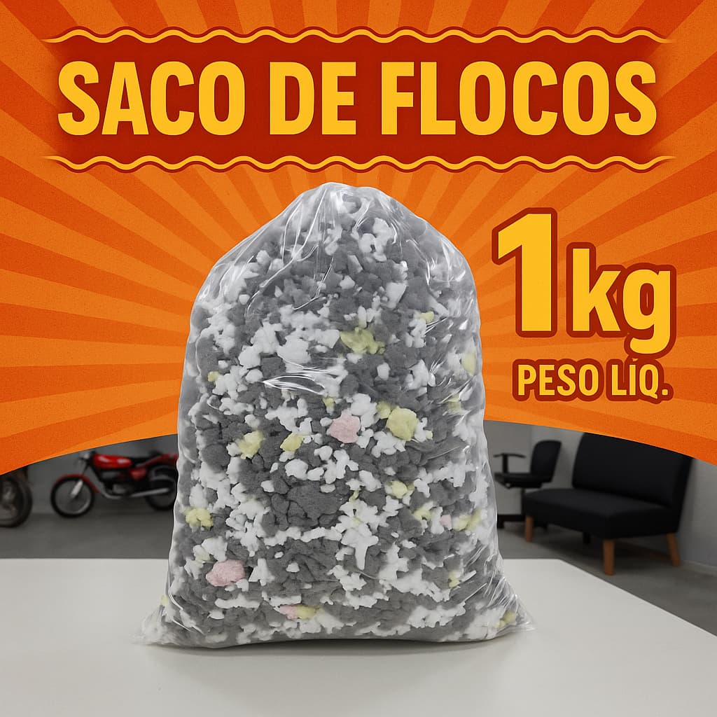Enchimento de Espuma p/ puffs e almofadas travesseiros e estofados 1kg
