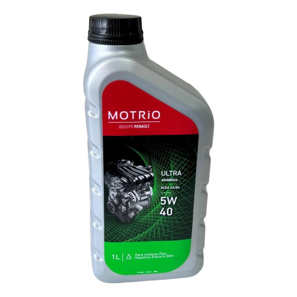 1 LITRO ÓLEO DE MOTOR 5W40 VERDE MOTRIO ORIGINAL RENAULT FLUENCE E SENTRA 2.0 16V MOTORES A GASOLINA FLEX ETANOL