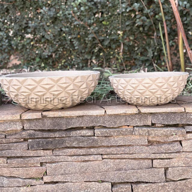 Vasos para Plantas - Vaso Decorativo para Sala, Jardim e Canteiro - Bacia de Planta Kit com 2