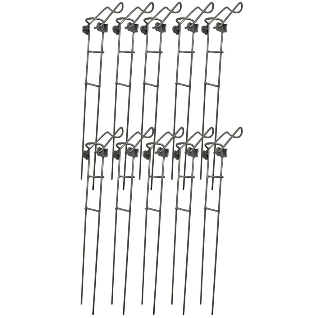 Kit 10x Suportes Dobráveis Pesca Barranco Pesqueiro