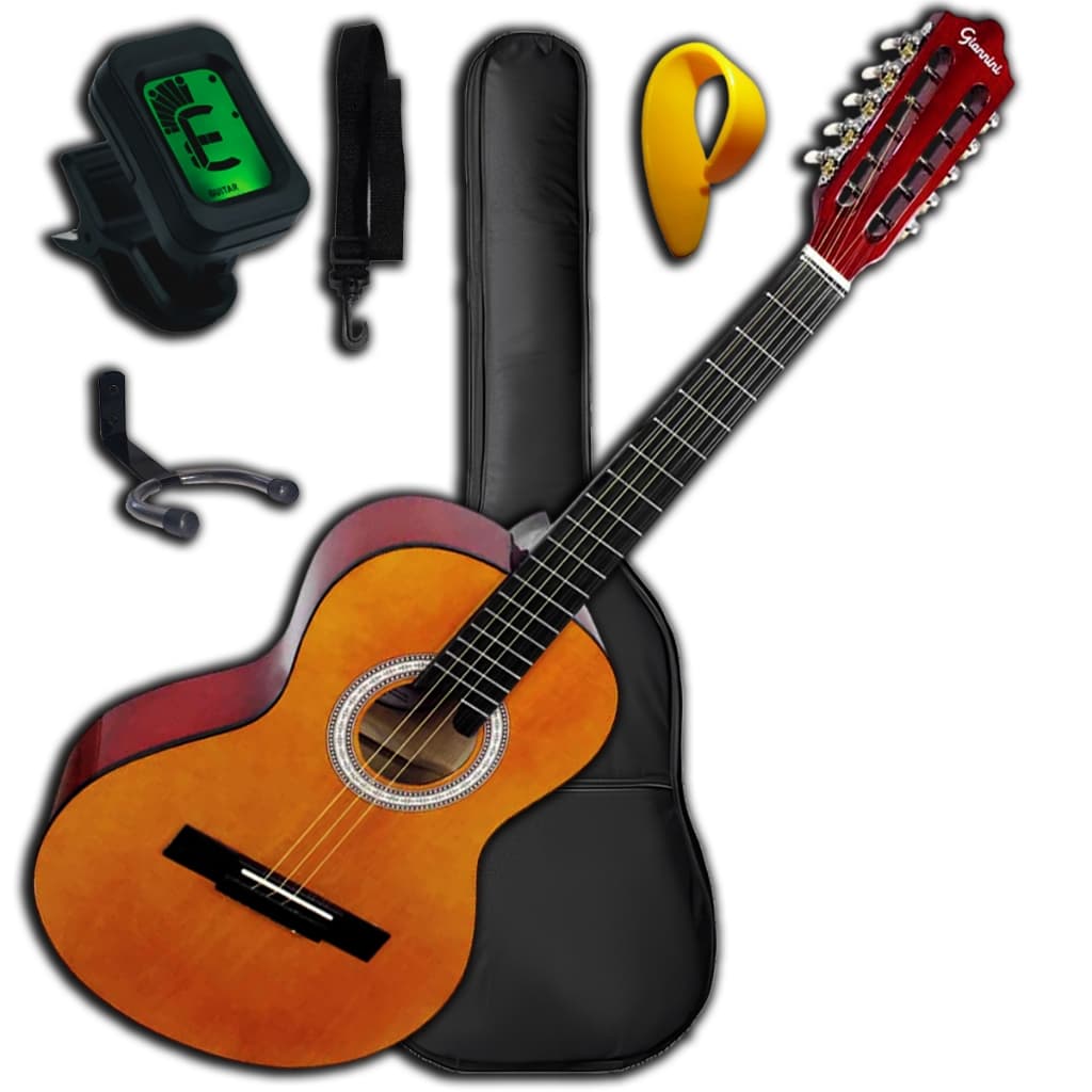 Viola Caipira Acústica Giannini VS14 Kit Com Afinador e Suporte