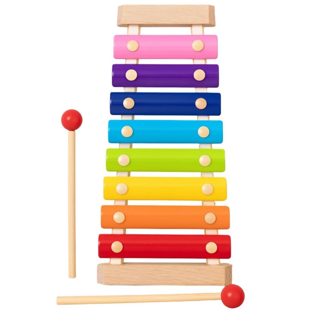 Xilofone Instrumento Musical Infantil Com 8 Notas