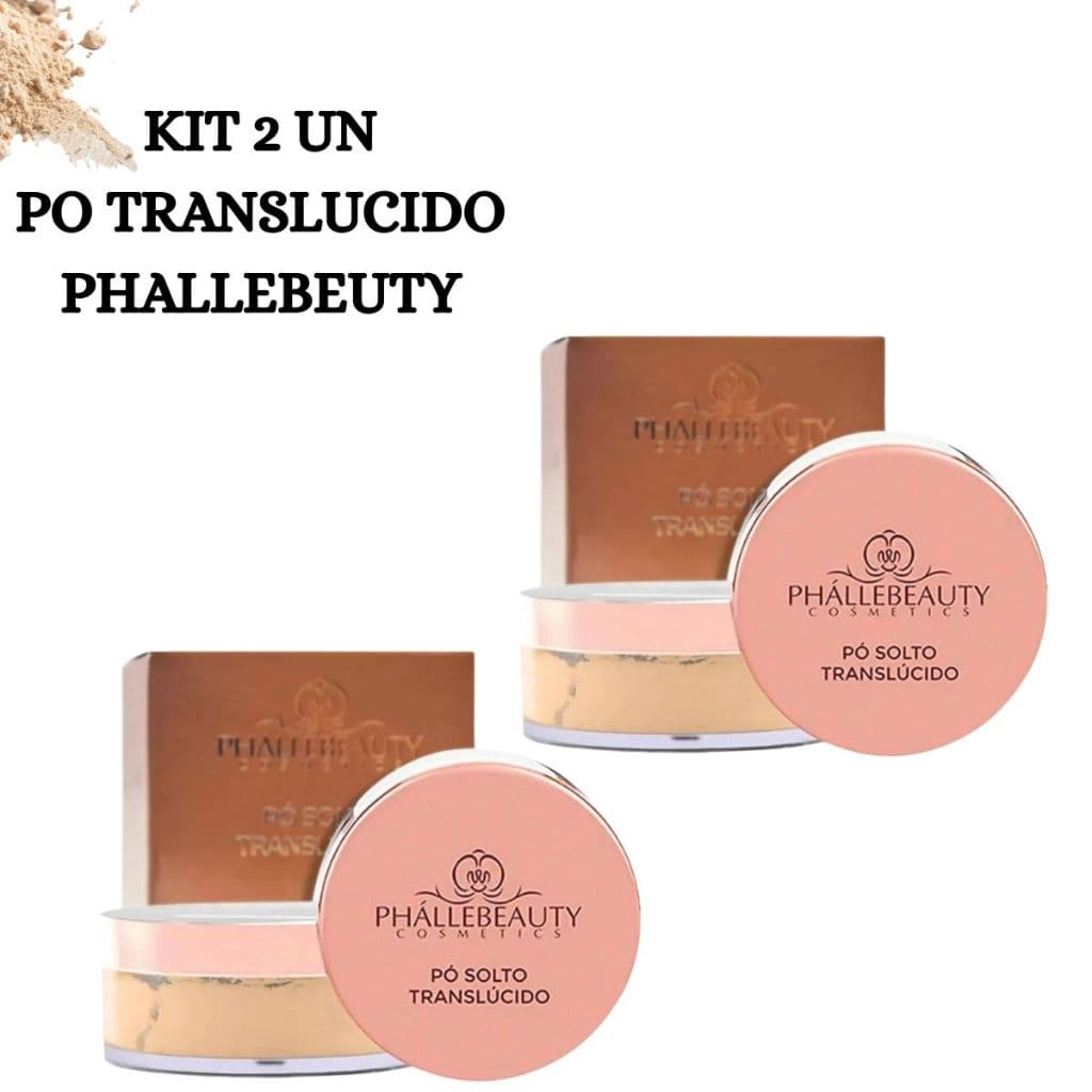 Kit 2 Unidades Po Solto Translucido Phallebeauty Womans be you 10g