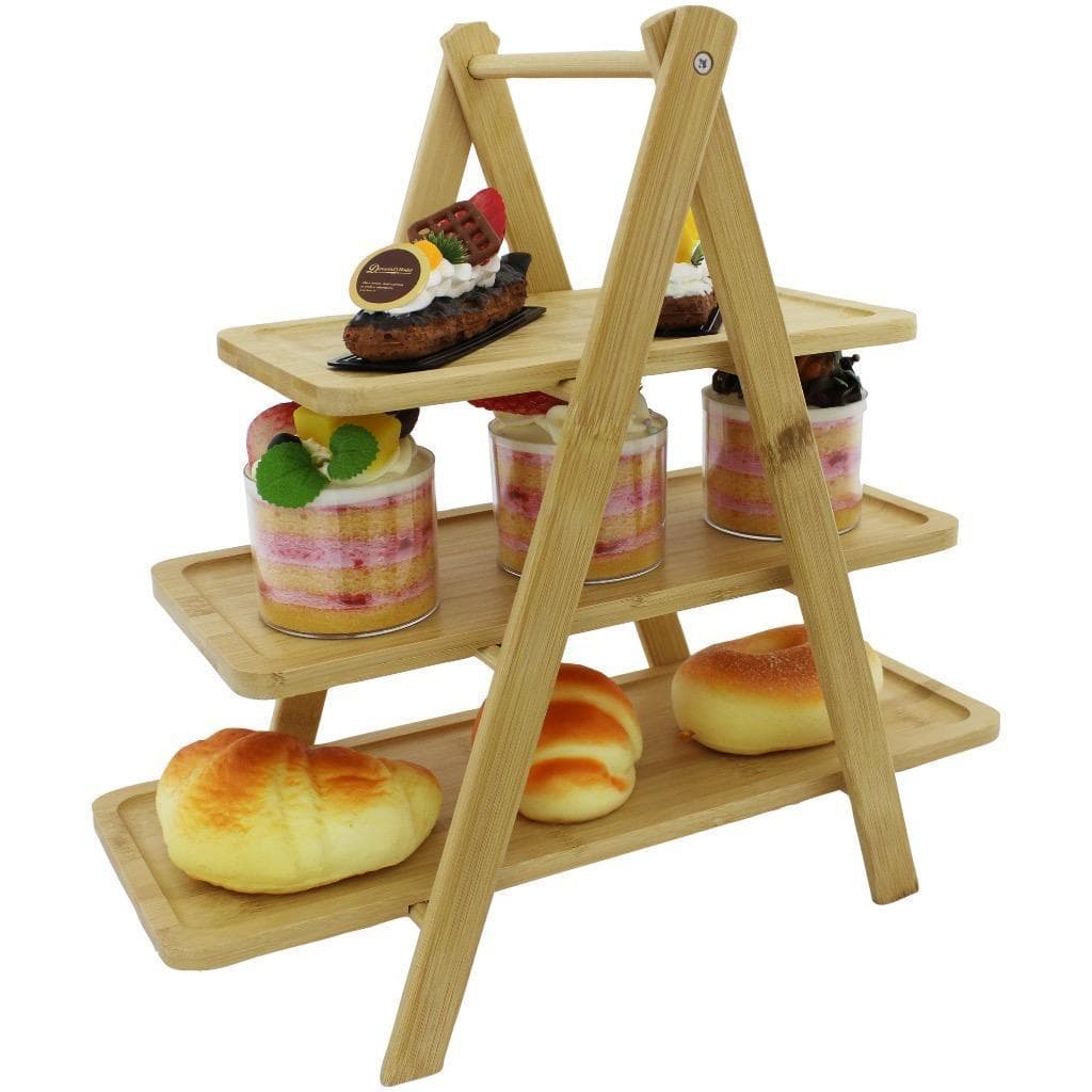 Petisqueira Bambu 3 Andares para Frios e Doces