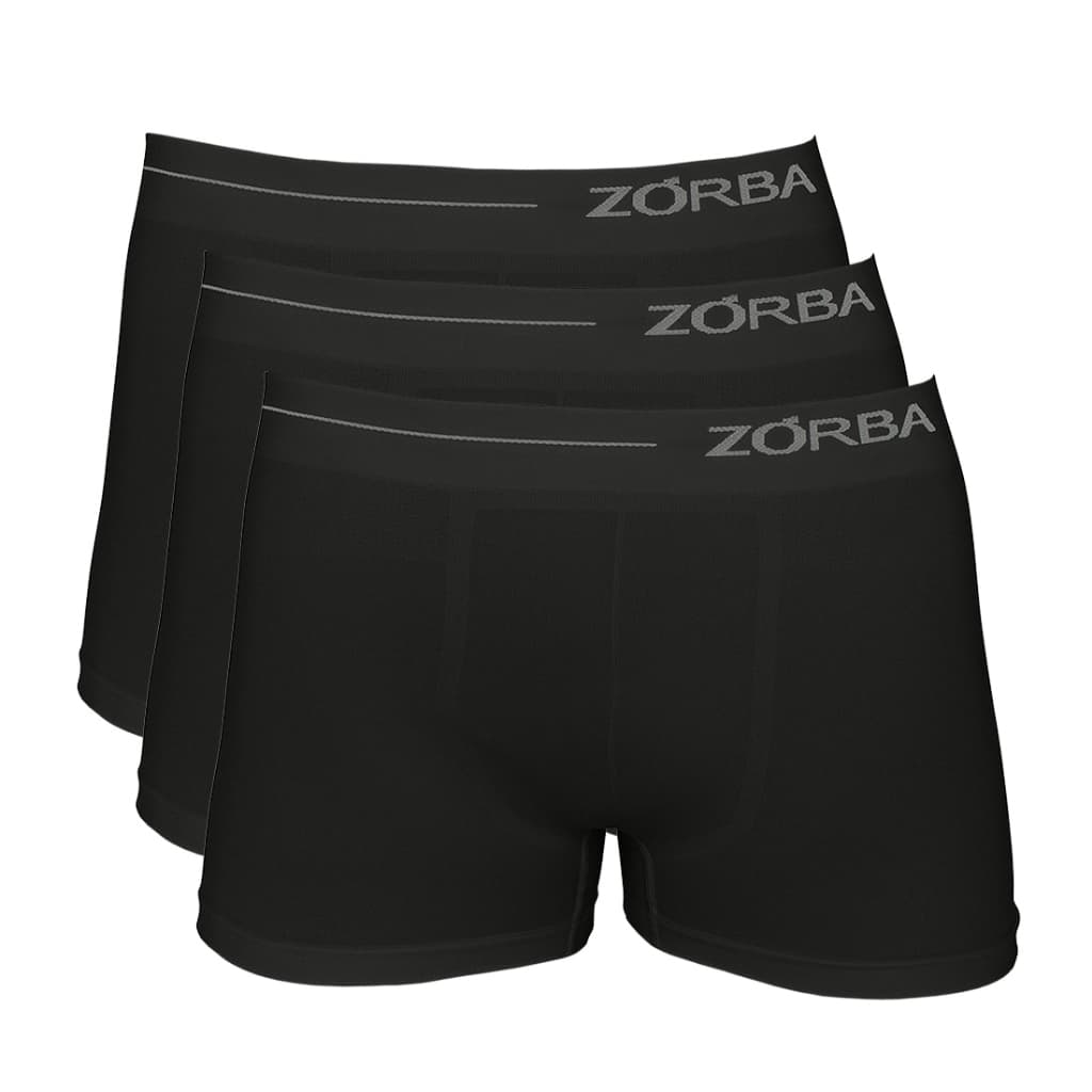 Kit 3 Cuecas Zorba Boxer Side sem Costura Microfibra 839