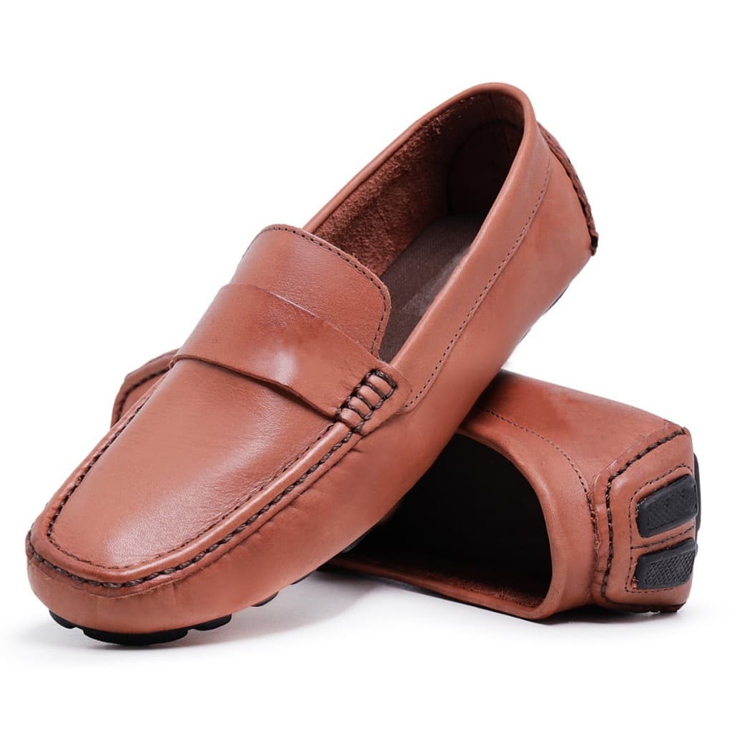 Mocassim Masculino Casual em Couro Legítimo Látego Sapato Confortável
