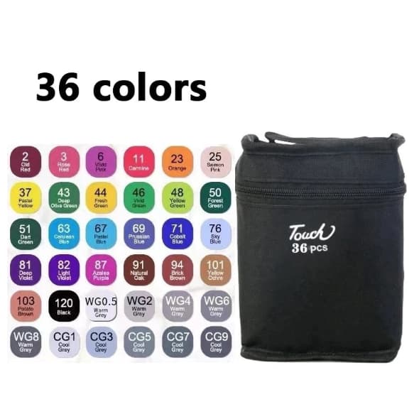 36cores dake Caneta Marcadora De Cabeça Dupla Conjunto De Canetas De Aquarela Especial Para Crianças