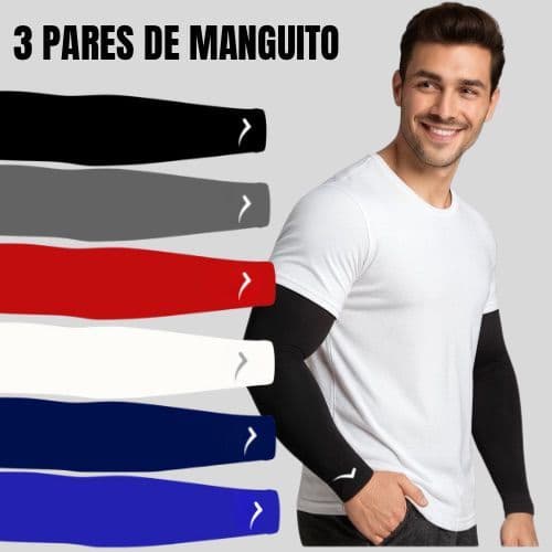 Kit 3 pares de Manguito Segunda Pele - Proteção Solar Manguito Vôlei