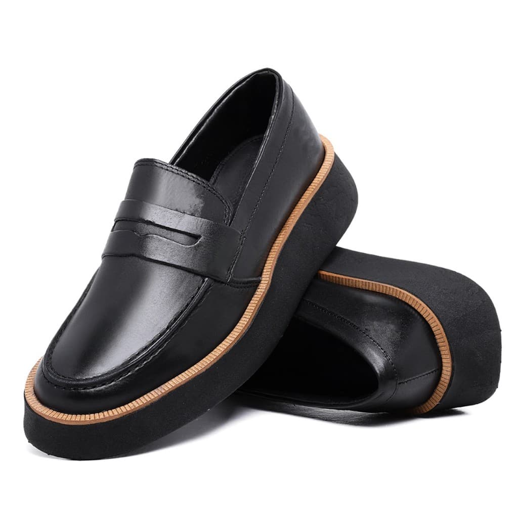 Sapato Masculino Casual Moderno Estiloso Confortável Elegante Couro Legítimo