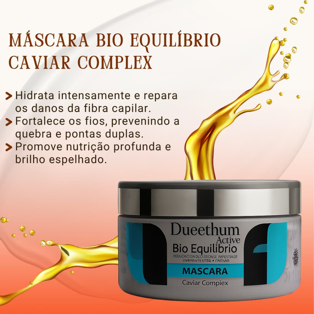 Máscara Capilar Bio Equilíbrio Dueethum 250g Nutrição Profunda e Reposição de Massa