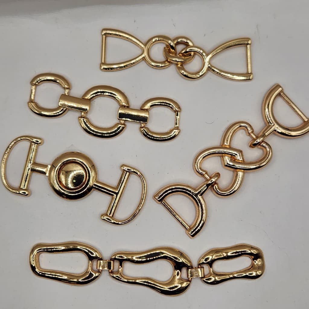 FIVELAS PASSANTES ORAGANICA METAL PARA CINTO ROUPA BIQUINI MODA GERAL
