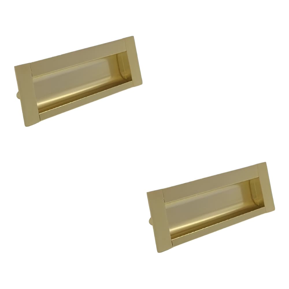 KIT PUXADOR CONCHA DOURADO ITALY LINE IL155 METAL 96MM C/ PARAFUSOS