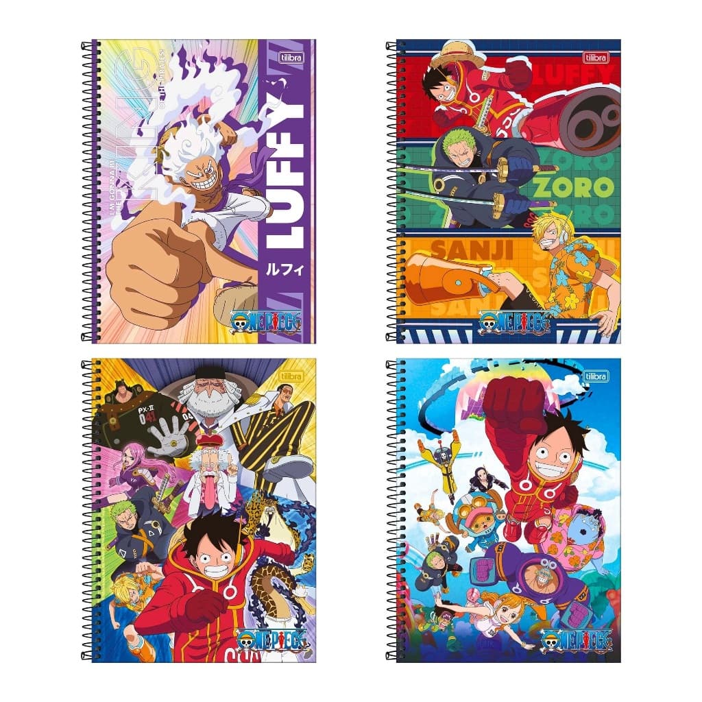 Caderno Universitário diversas capas A4 200mm x 275mm 80/160 folhas One Piece Tilibra Connect