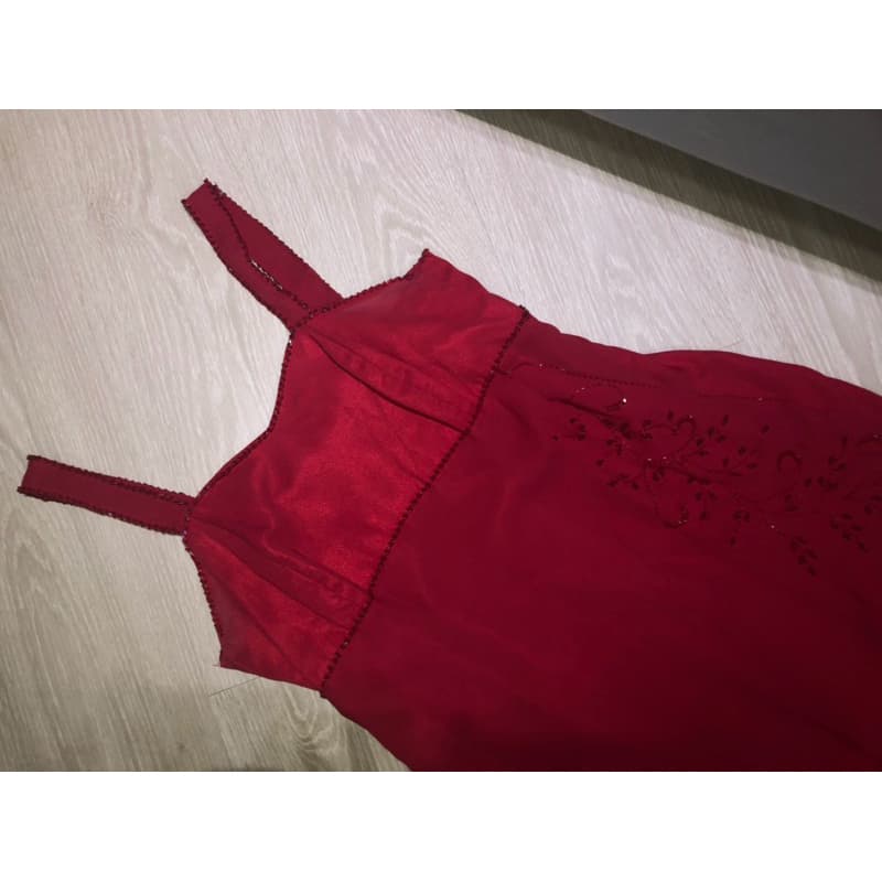 Vestido De Festa Longo Vermelho De Alcinha Tamanho M