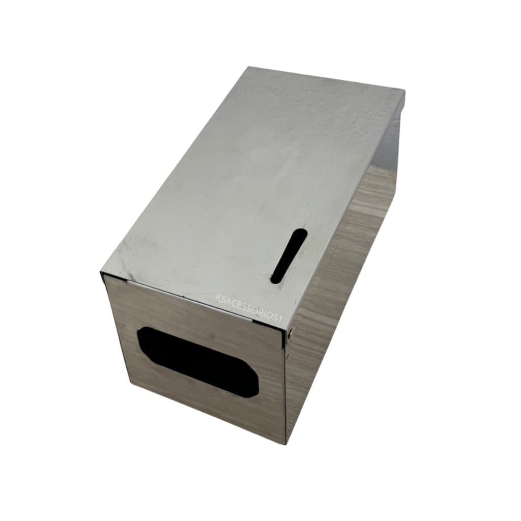 Porta Papel Higienico Dispenser em Inox Cai Cai Brilhante e Escovado