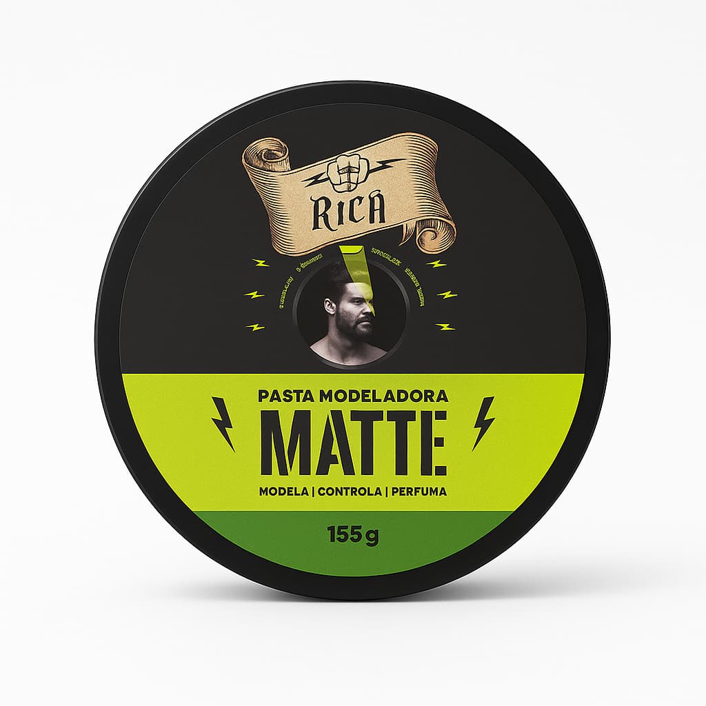 Pasta Modeladora Matte Rício 155g Modela | Perfuma | Modela - Masculino