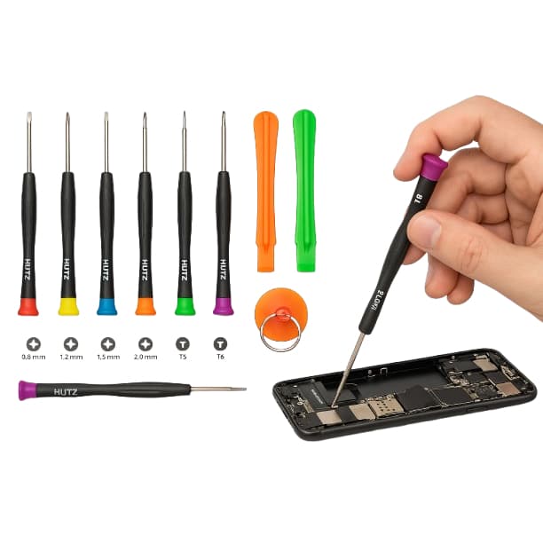 Kit Jogo Chave de Precisão 9 Peças Jogo Ferramentas Reparo em Celular, Notebook, Eletrônicos...