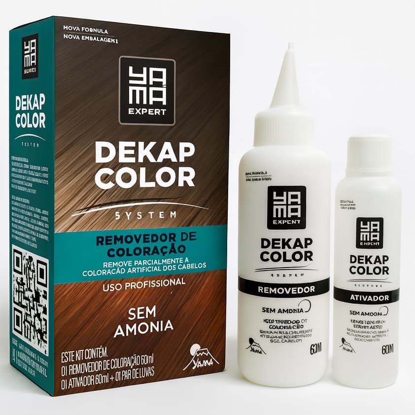 Kit Yamá Dekapcolor System 120ml - Removedor de Coloração