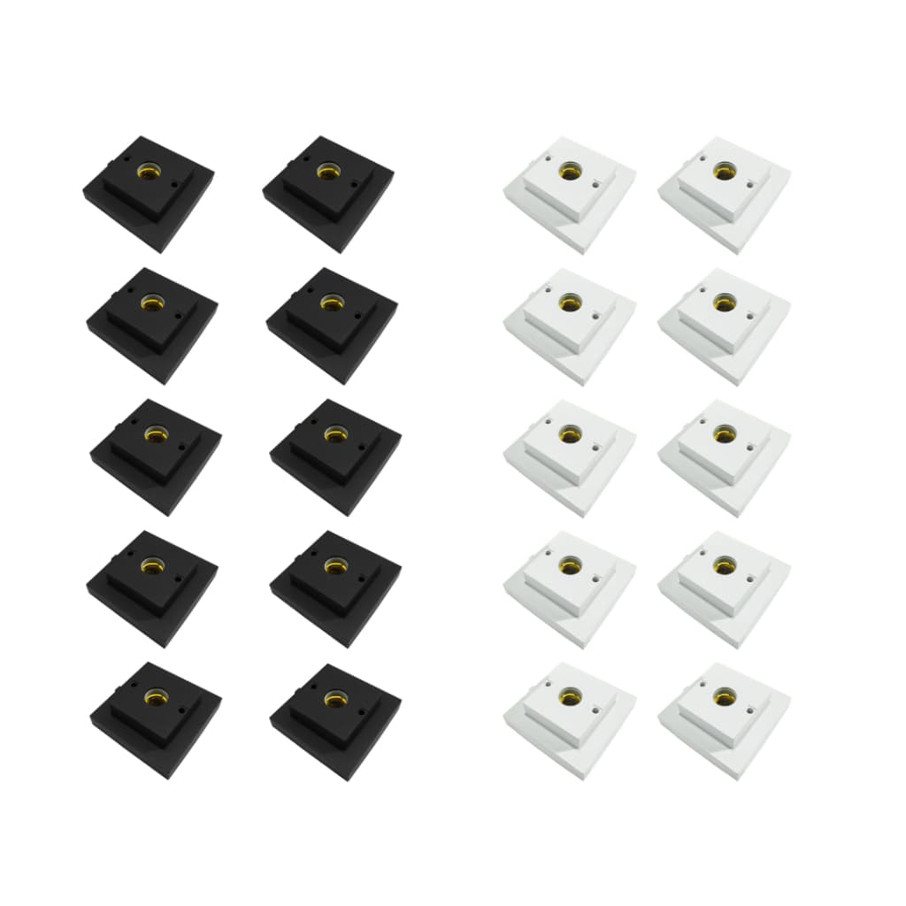 Kits Plafon Quadrado 100W Interneed E27 Casa Luminária Apartamento Área Interna Sala Quarto Banheiro Cozinha