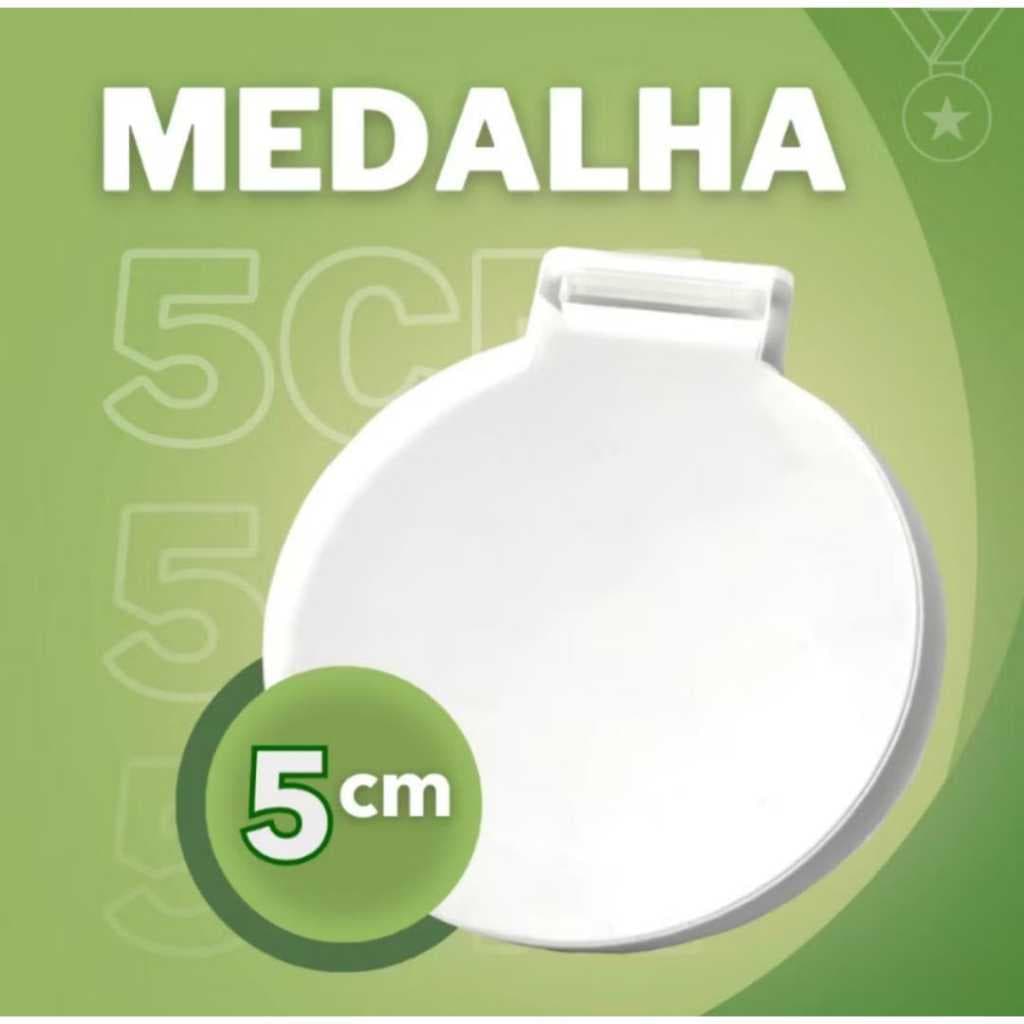 Kit Medalhas Personalizada ADESIVO  Brindes, Festas e Esportes - Acrílico Cristal 2mm Redonda Lisa 5cm