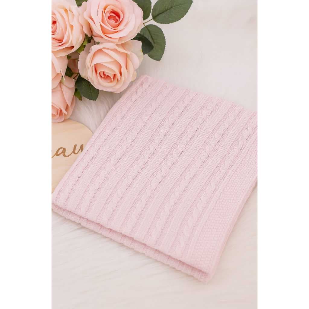 Manta Bebê Tricot Saída Maternidade Tricô Luxo