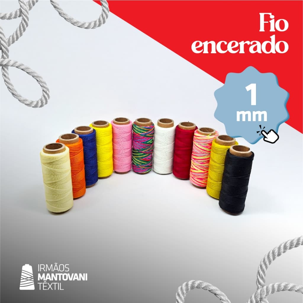 Fio Encerado 1mm – 100m por Rolo | Pulseiras, Bijuterias, Artesanato