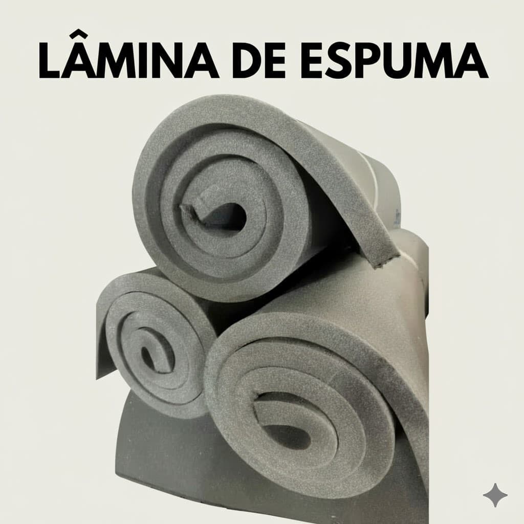 Espuma para sofá/estofados densidade 28 selada continua 0,50mt x 1,90mt -2CM