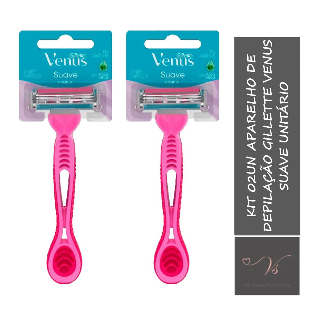 Kit 02un Aparelho De Depilação Gillette Venus Suave Unitário