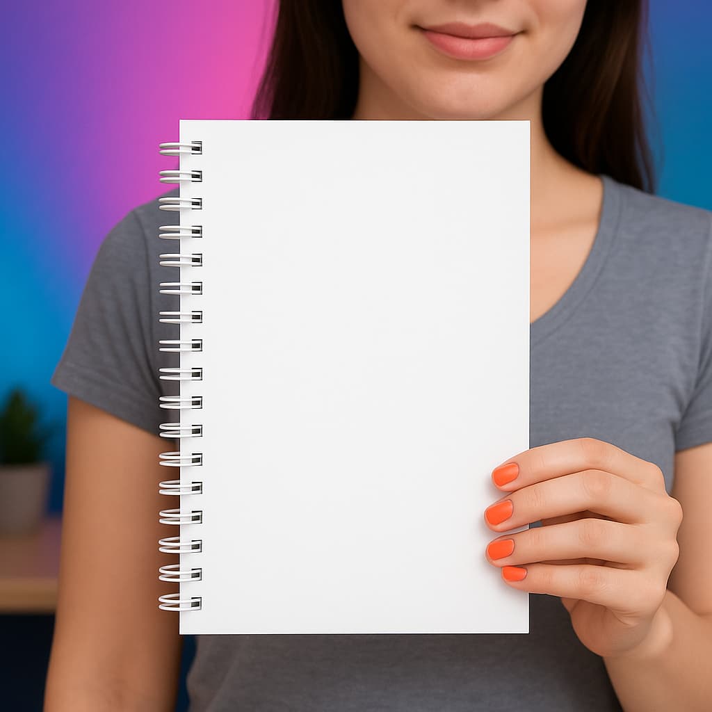 Agenda Capa Dura Branco Brilho Profissão Permanente para Sublimação Universal
