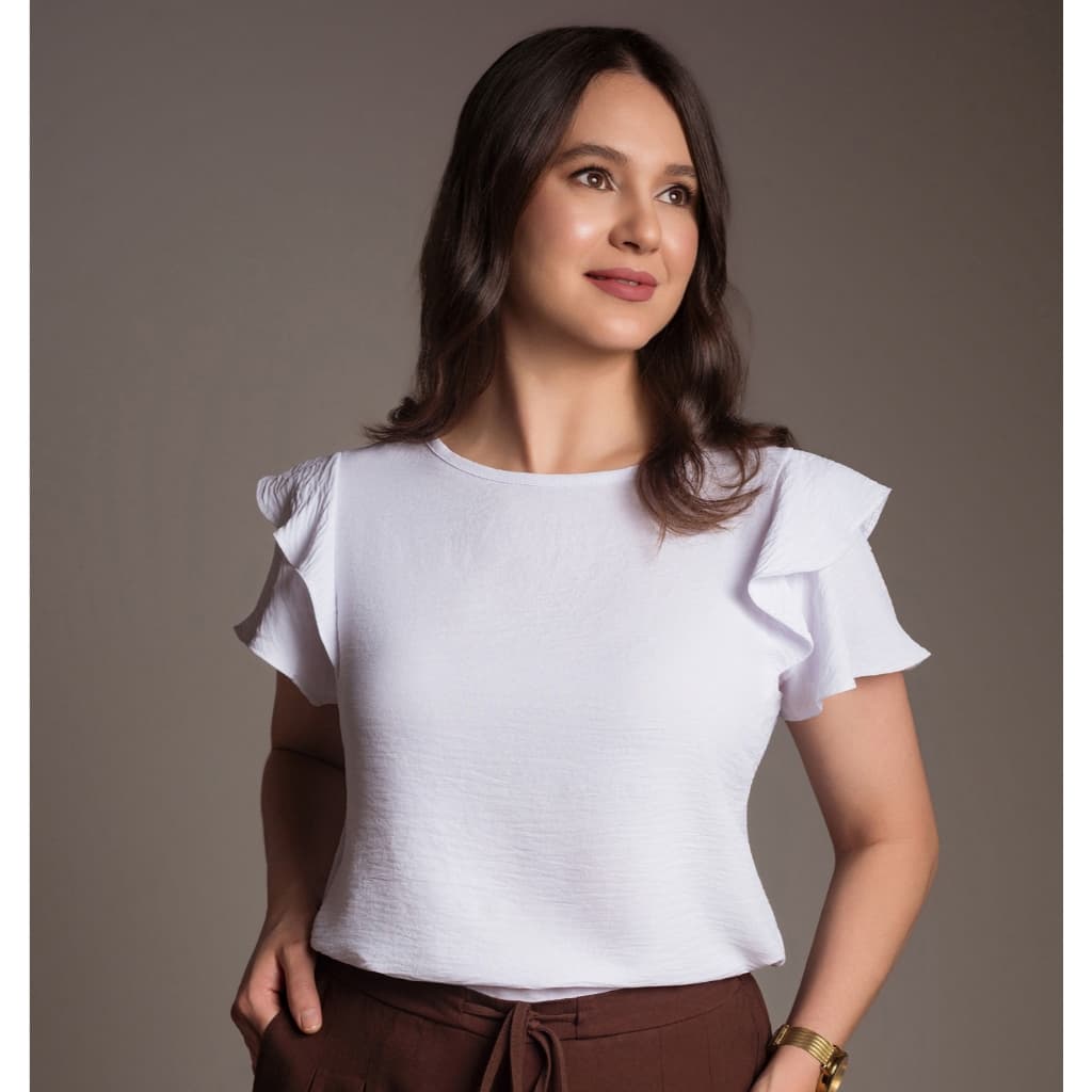 Blusa Blusinha Social Camiseta Feminina Moda Evangélica